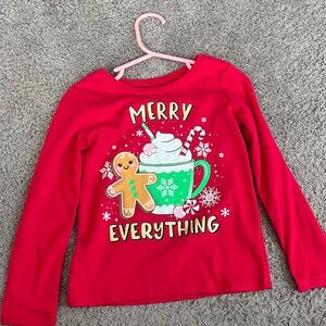 The Children's Place Red Merry Everything Long Sleeve Tee